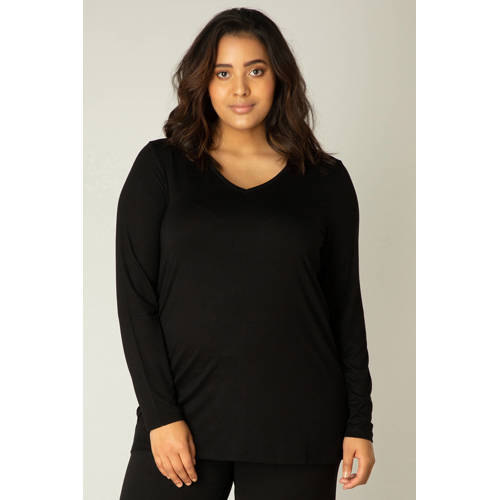 Base Level Curvy longsleeve Alize zwart afbeelding