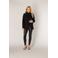 Base Level imitatieleren slim fit legging Ysabel zwart