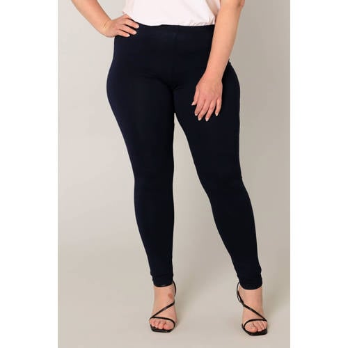 Base Level Curvy skinny legging Andrea donkerblauw afbeelding