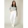 Base Level Curvy slim fit jeans Mella wit