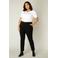 Base Level Curvy slim fit pantalon Angie zwart