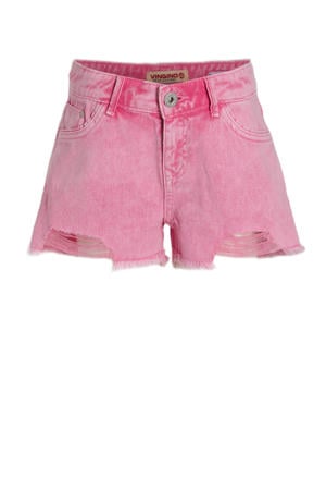 jeans short Dafina pink neon roze