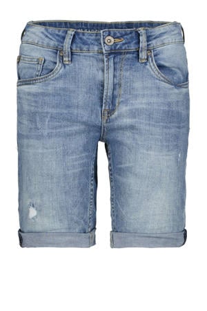 regular fit jeans bermuda met slijtage vintage used