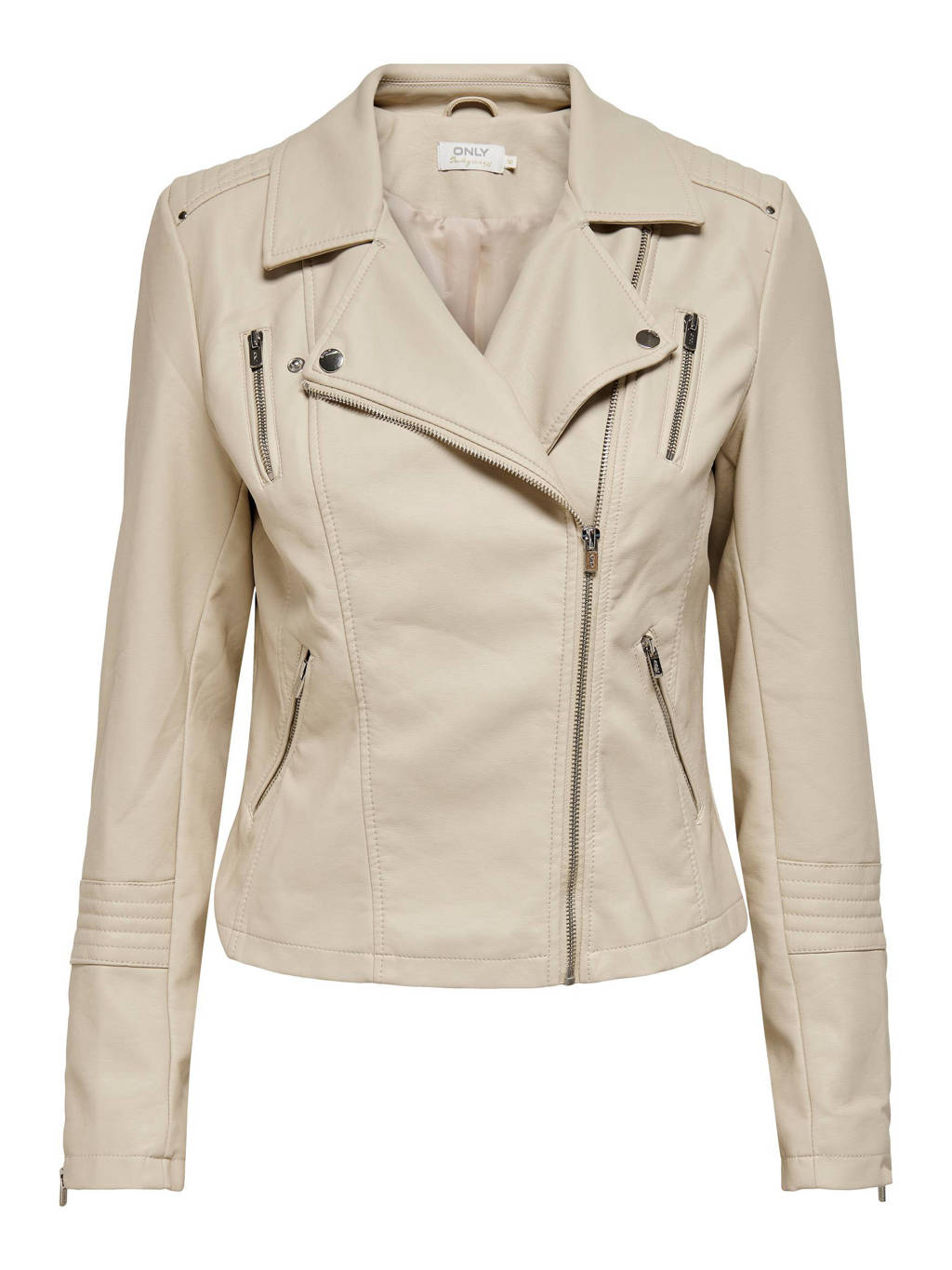 ONLY ONLMACY WASHED BIKER - Bunda z umělé kůže - phantom/tmavě šedá ONLY ONLMACY WASHED BIKER - Bunda z umělé kůže - phantom/tmavě šedá