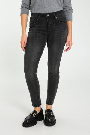 slim fit jeans donker grijs/zwart