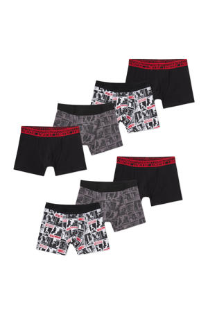   boxershort - set van 7 zwart/grijs/multi