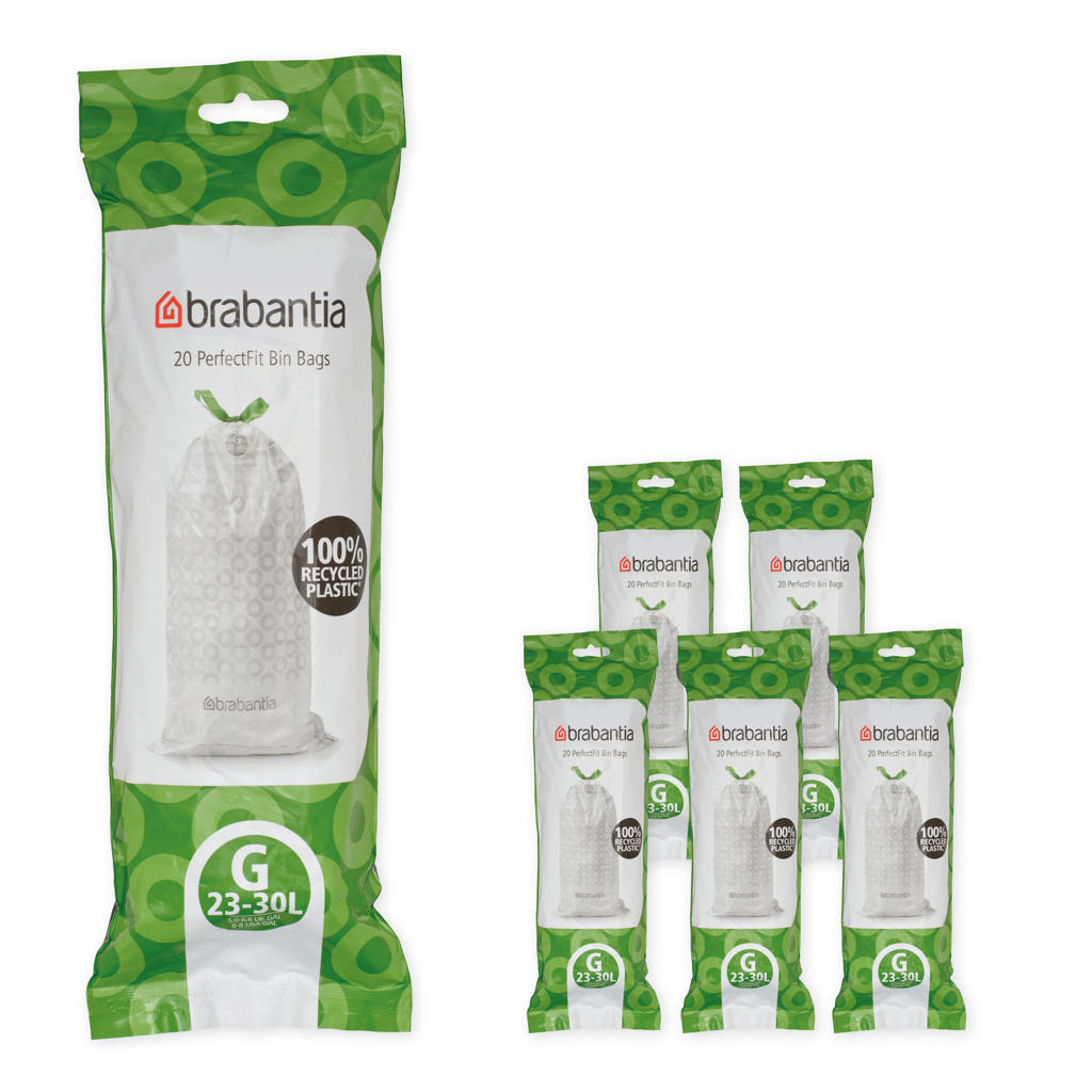 Brabantia afvalzak PerfectFit (2330L) (set van 6) wehkamp