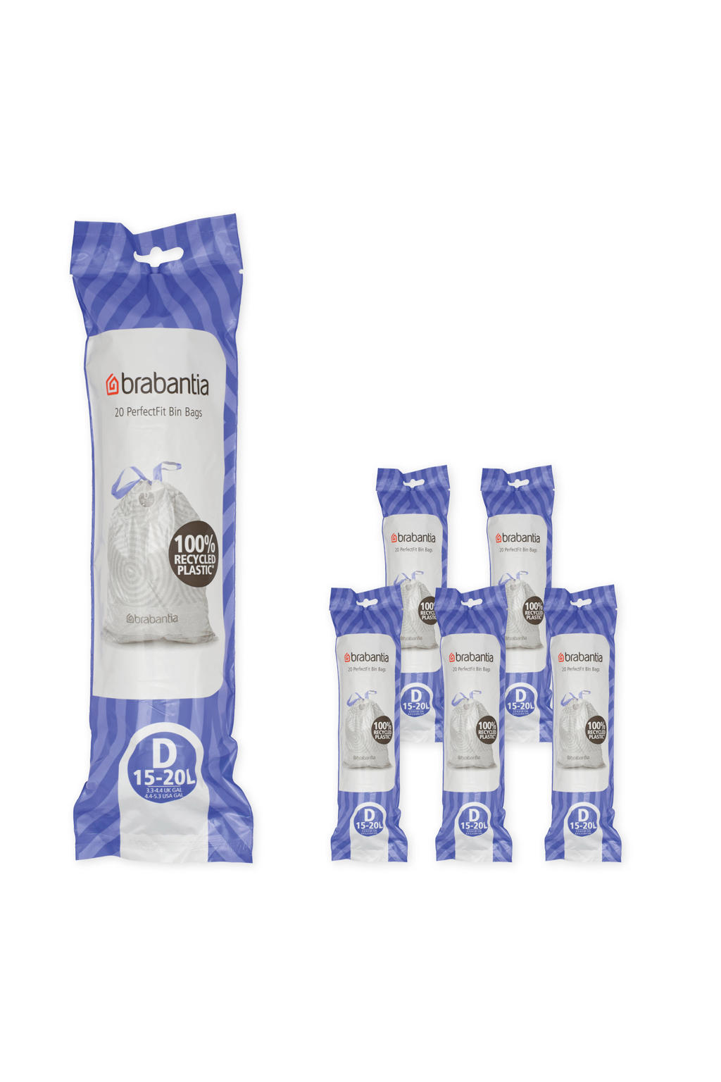 Brabantia PerfectFit afvalzak Code D (1520 liter) (set van 6) wehkamp
