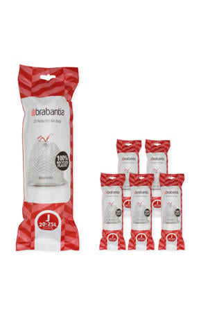 PerfectFit Vuilniszakken - 20/25 l - Code J - 6 rollen x 20 stuks