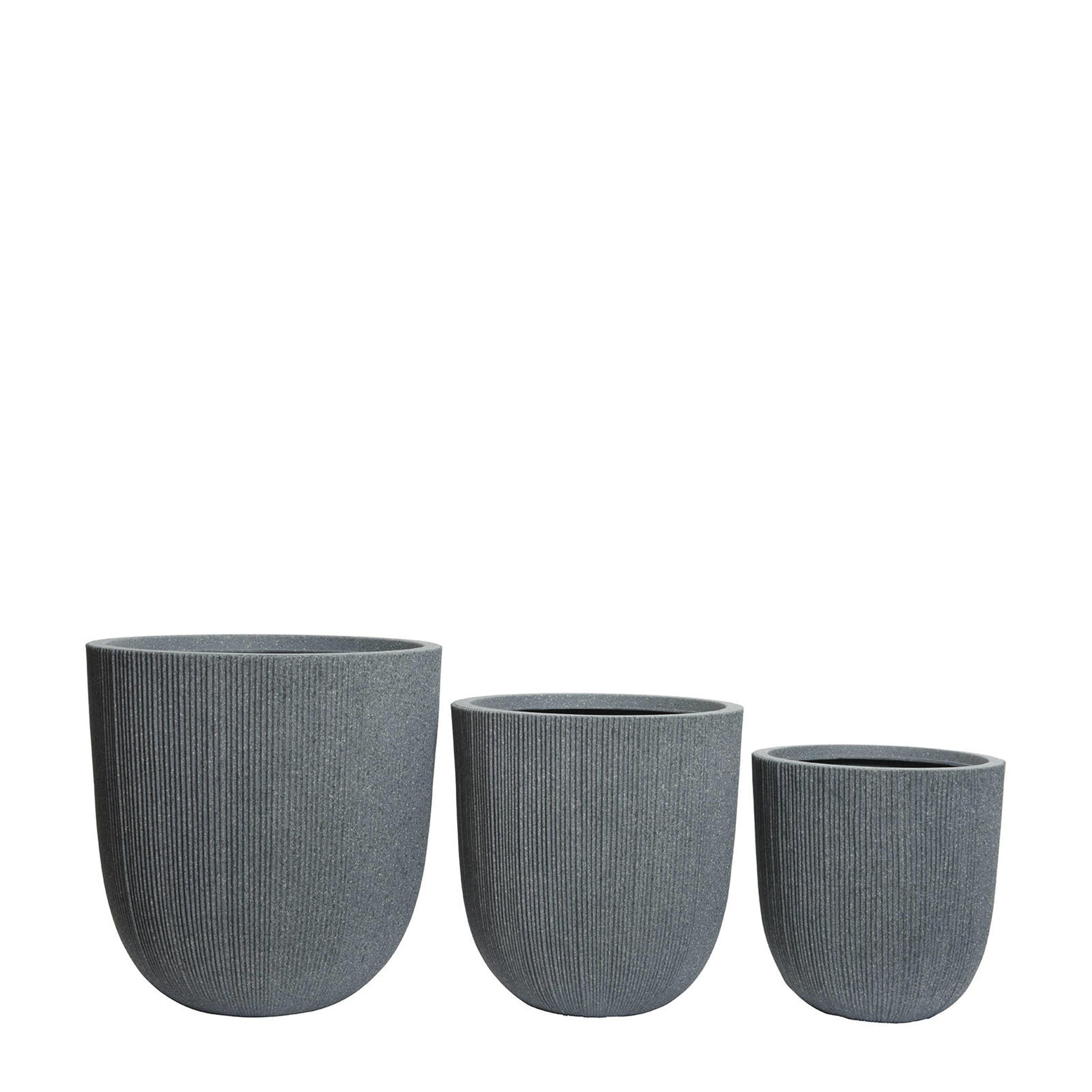 Decoris bloempot Lennox set van 3 (Ø44, 37, 31 cm) - Afbeelding 3