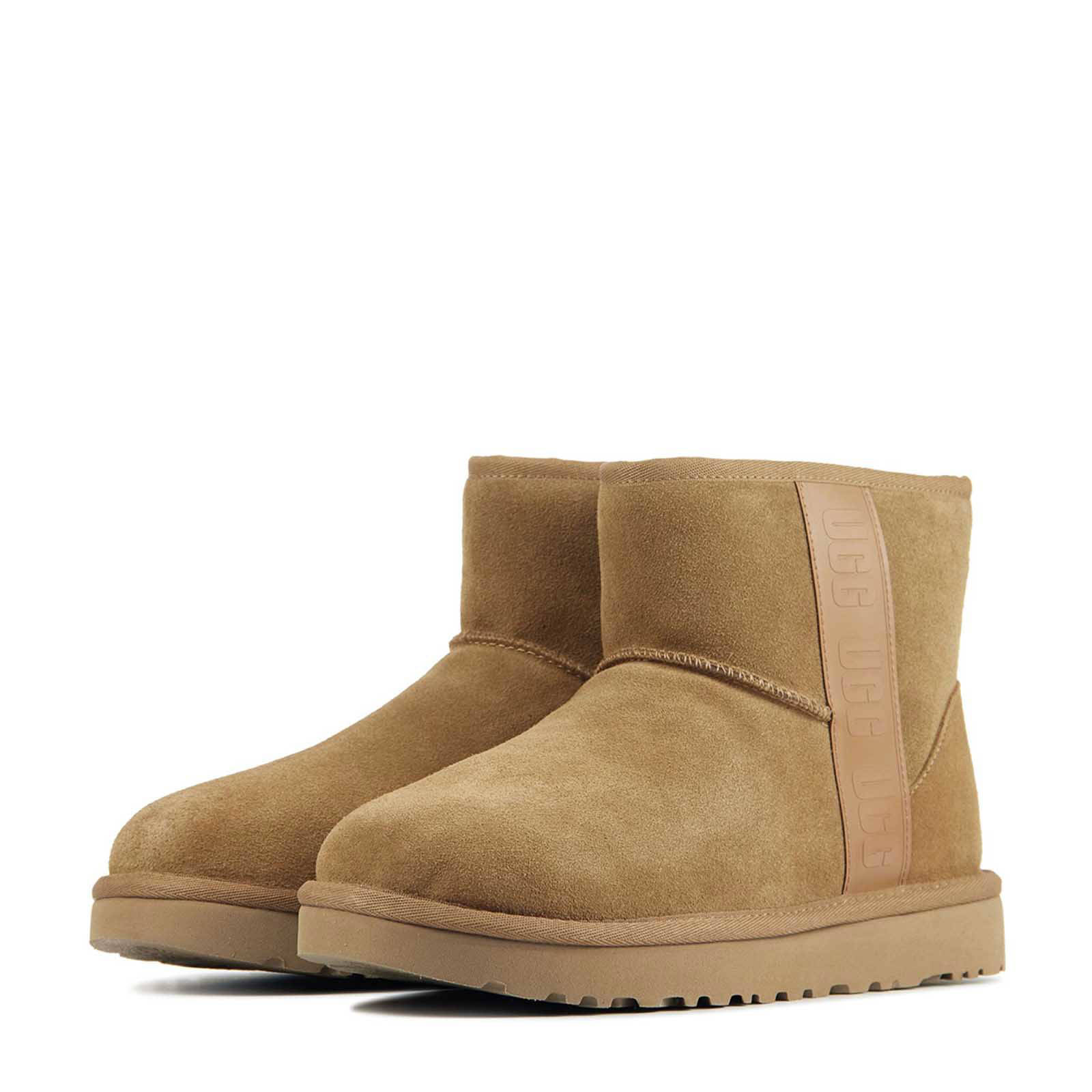 UGG Classic Mini suède enkelboots lichtbruin | wehkamp