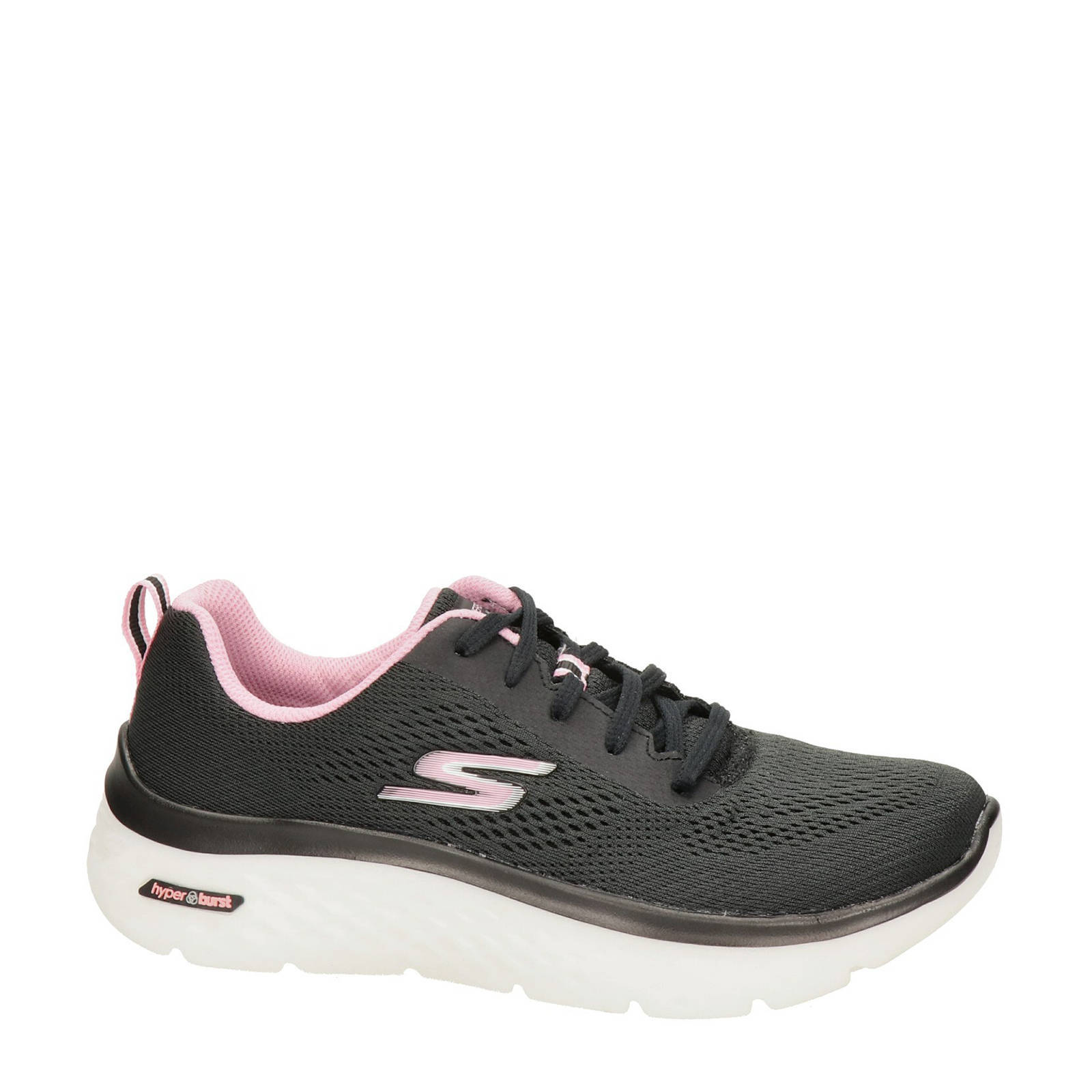 Skechers Go Walk sneakers zwart/roze | wehkamp