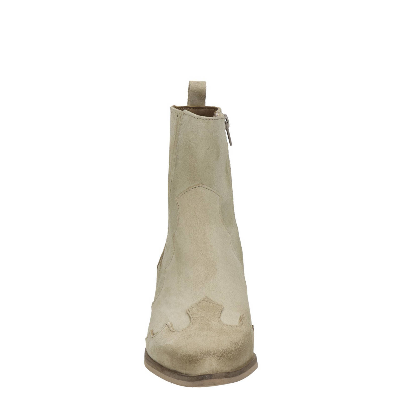 Nelson suède cowboylaarzen beige | wehkamp