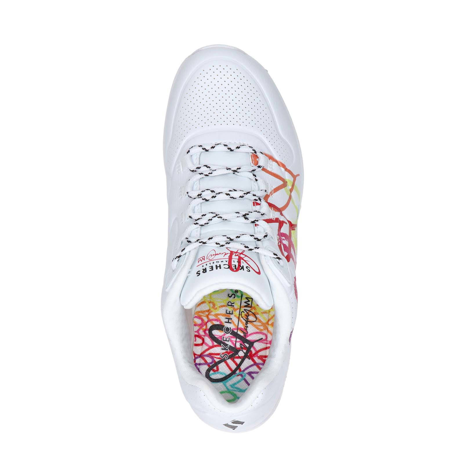 Skechers Street Uno 2 sneakers met hartjesprint wit/multi | wehkamp