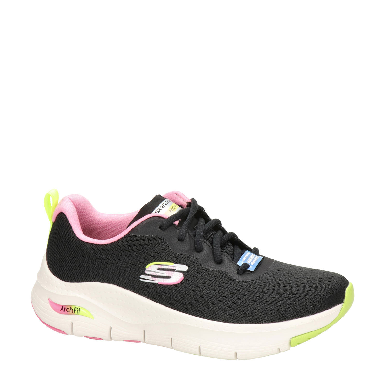 skechers arch fit dames zwart