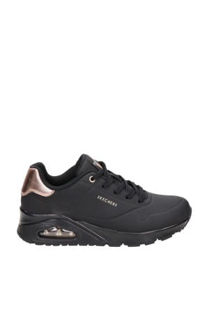 Uno sneakers zwart/roségoud