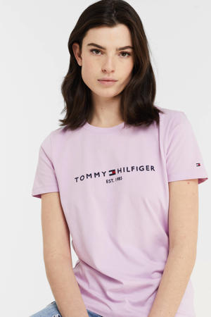 T-shirt van biologisch katoen lila