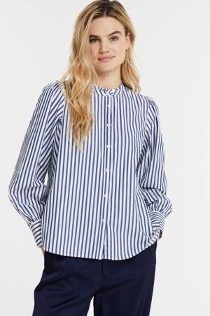 gestreepte blouse lichtblauw/wit