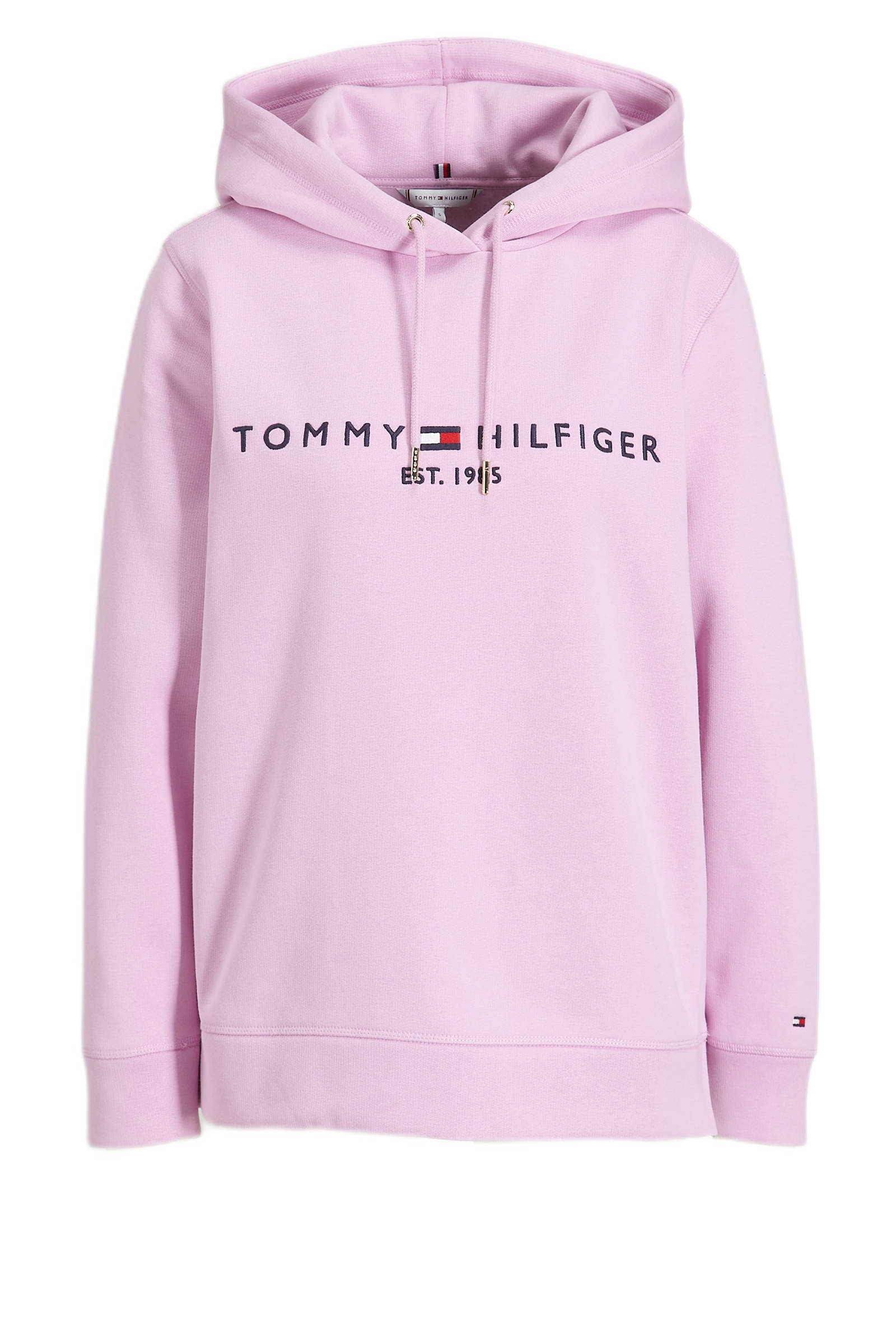 Tommy Hilfiger hoodie met borduursels lila | wehkamp