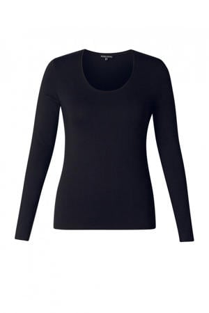basic longsleeve Aso donkerblauw