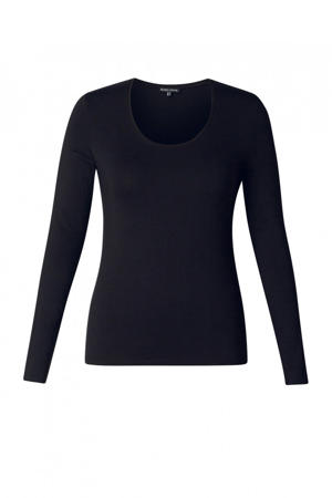 basic longsleeve Aso donkerblauw