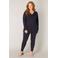 Base Level Curvy fijngebreide trui Anine donkerblauw