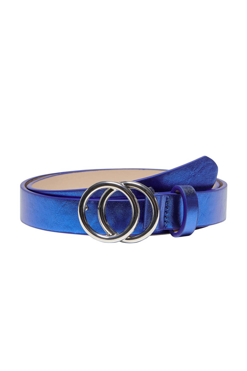 ONLY riem ONLRASMI metallic blauw