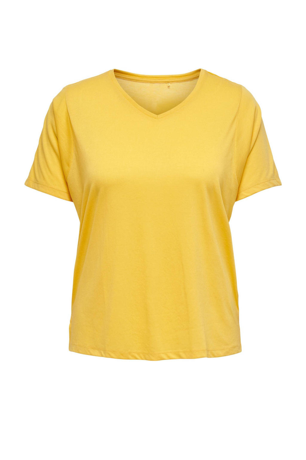 ONLY PLAY CURVY Plus Size sport T-shirt ONPMEE geel