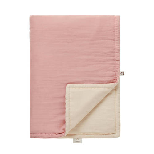 Noppies Baby Comfort padded reversible baby wiegdeken 75x100 cm Misty Rose afbeelding