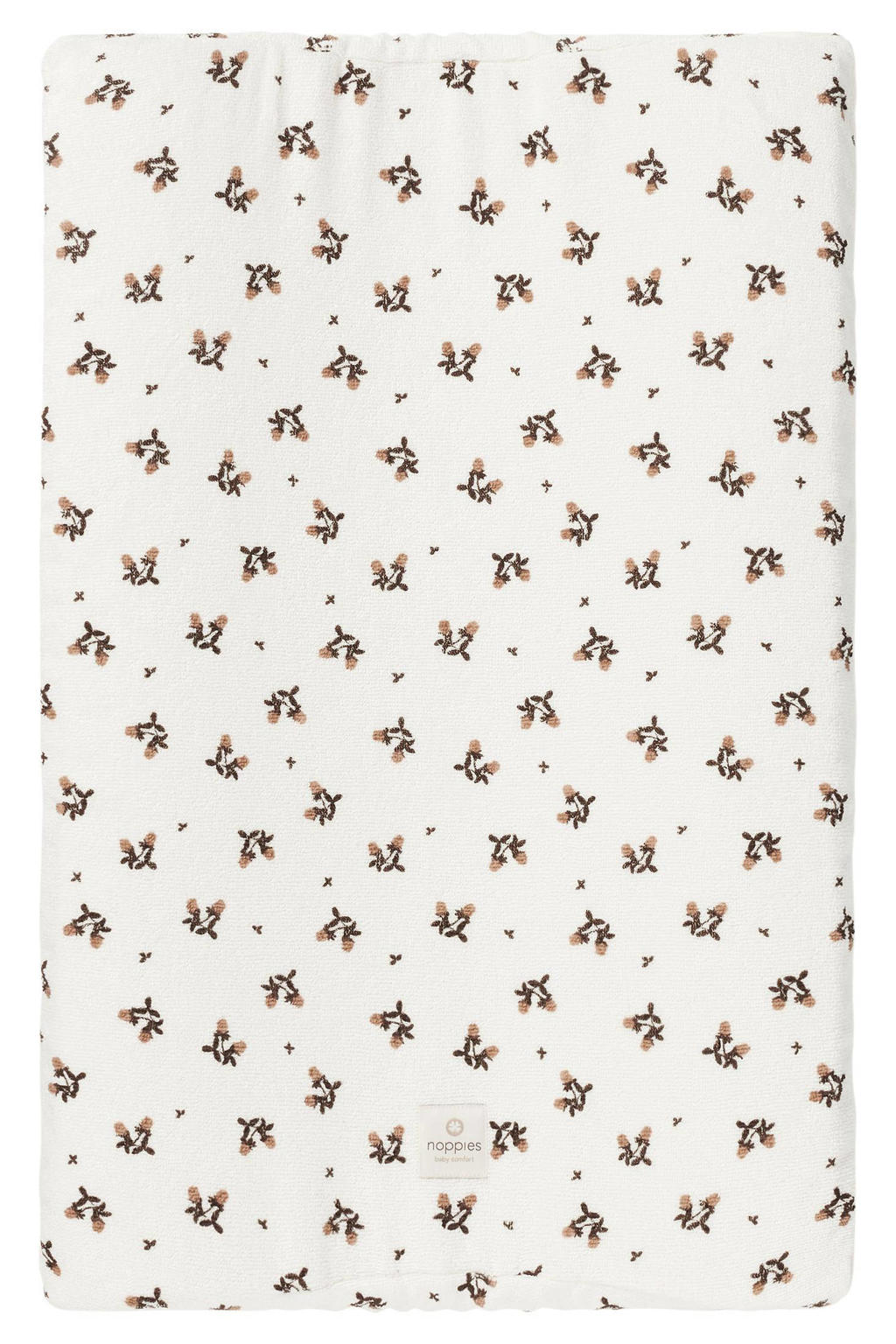 Noppies Baby Comfort Blooming clover terry aankleedkussenhoes 49x75 cm Jet Stream