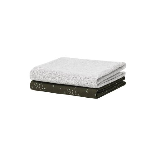 Noppies Baby Comfort Mixed dessin hydrofiele doek - set van 2 70x70 cm Beetle afbeelding