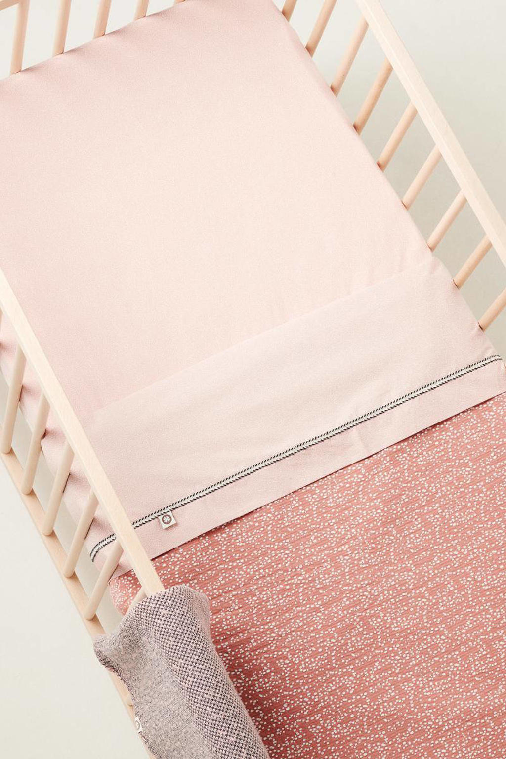 Noppies Baby Comfort Tiny Dot poplin wieglaken Misty Rose