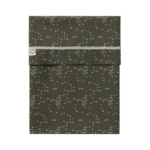 Noppies Baby Comfort Botanical poplin reversible baby wieglaken 80x100 cm Beetle afbeelding