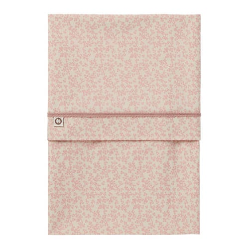 Noppies Baby Comfort Botanical poplin reversible ledikantlaken Misty Rose afbeelding