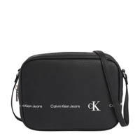 Calvin Klein  crossbody tas met logo zwart, Zwart