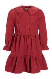 C&A jurk met ruches rood, Rood