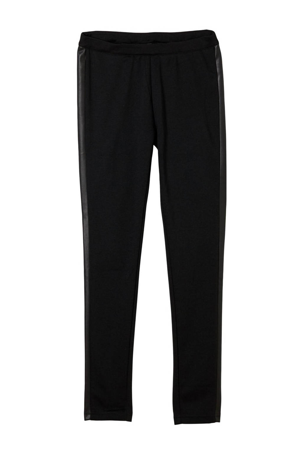 s.Oliver legging met zijstreep zwart, Zwart