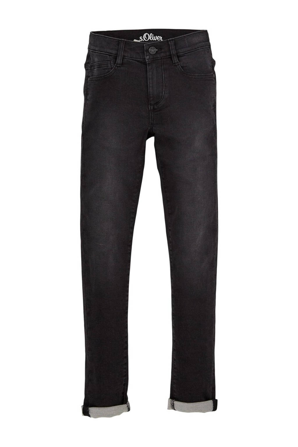 s.Oliver skinny jeans grijs, Dark denim