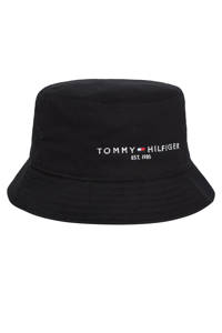 Tommy Hilfiger bucket hat met logo zwart, Zwart