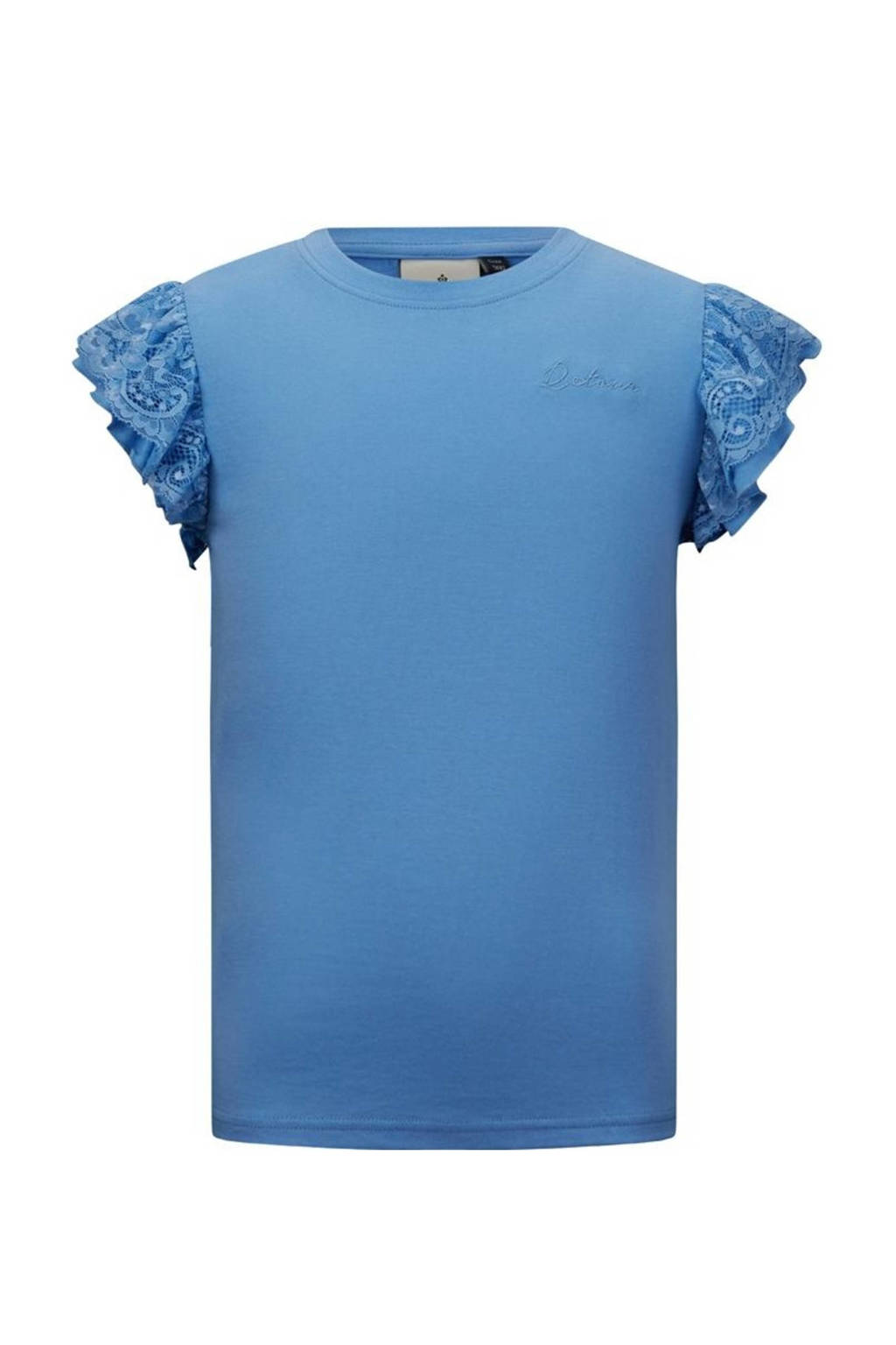 Retour Denim T-shirt Merle met kant blauw