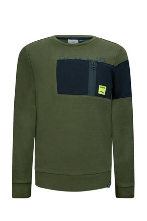 sweater Aldo olijfgroen/zwart