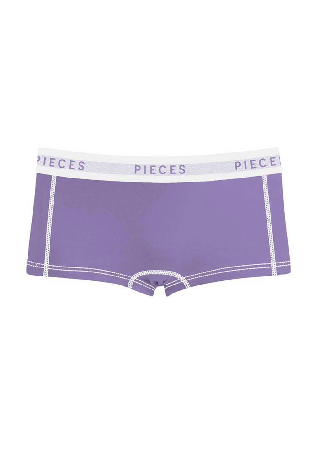 PIECES short PCLOGO paars, Paars