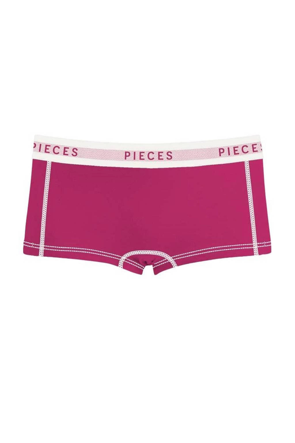PIECES short PCLOGO fuchsia, Fuchsia
