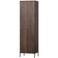 WOOOD New Gravure Hoge Kast - Essen - Espresso - 210x60x42