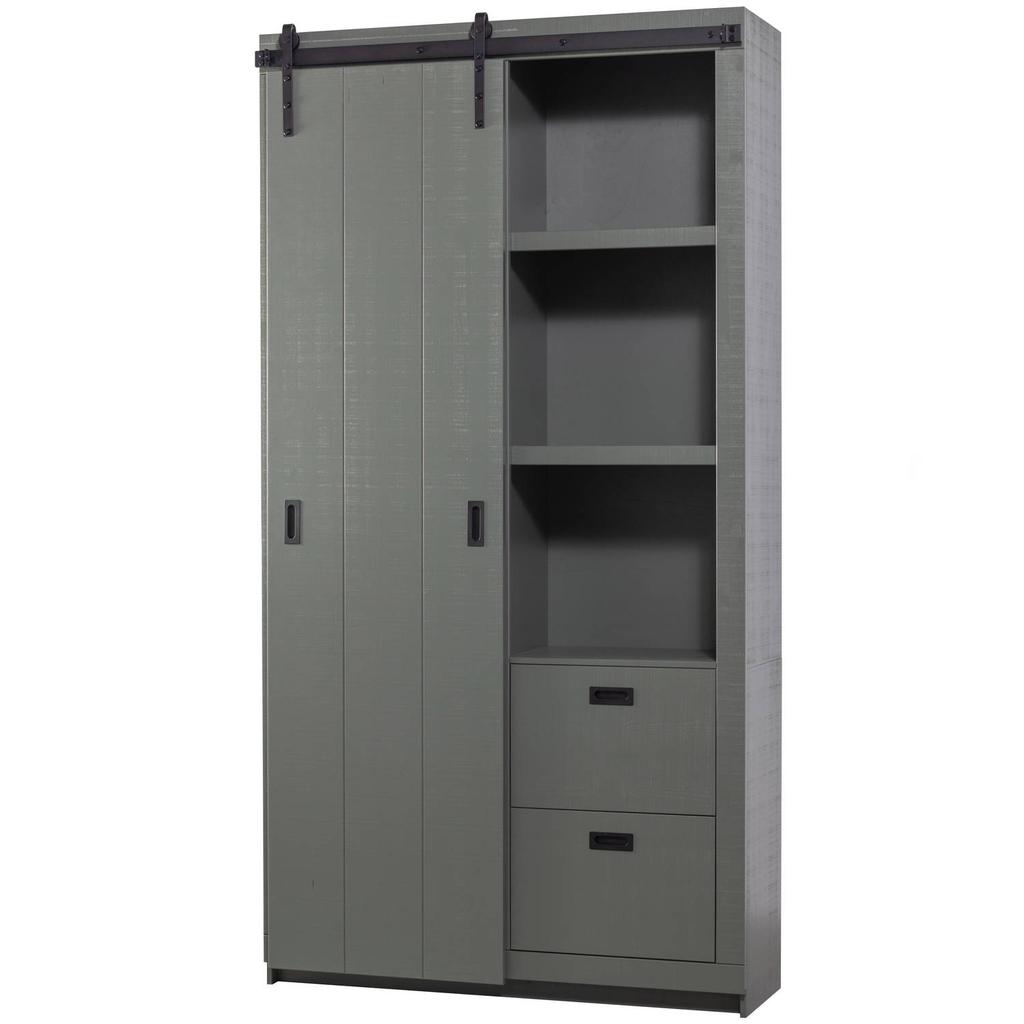 vtwonen vtwonen Barn Schuifdeurkast - Grenen - Dust - 230x122x37