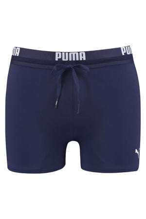 zwemboxer met logo donkerblauw