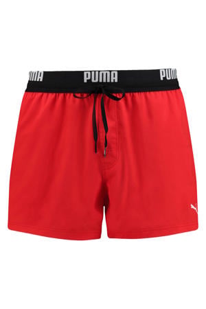 zwemshort met logo rood