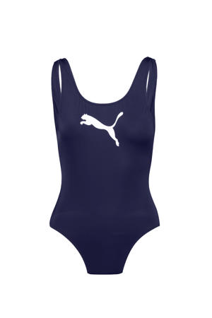 sportbadpak met logo donkerblauw