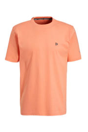 thumbnail: Oranje heren Donnay sport T-shirt van katoen met logo dessin, korte mouwen en ronde hals