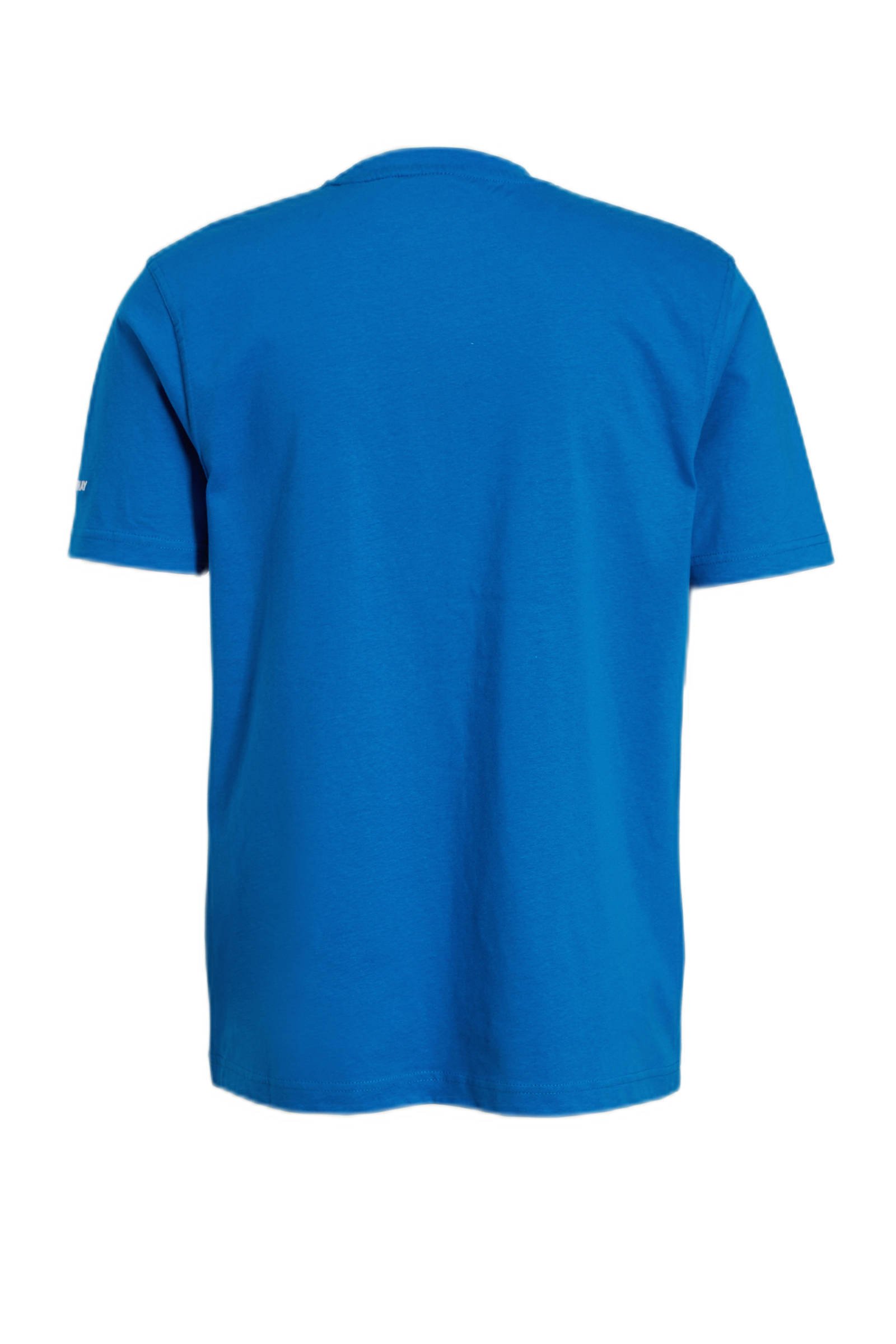 Blauw sportshirt discount